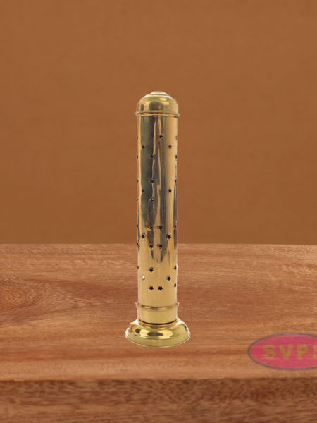 Brass Agarbatti Holder / Dhoop  Holder With Ash Collector / 11 Inches
