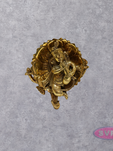 Brass Alilai Krishna Wall Hanging / Wall Decor / Showpiece