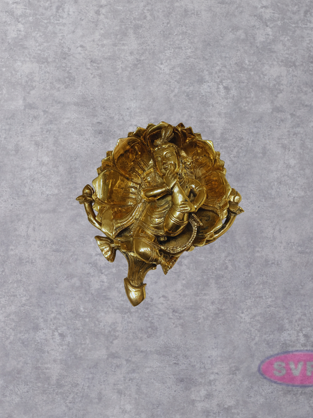 Brass Alilai Krishna Wall Hanging / Wall Decor / Showpiece