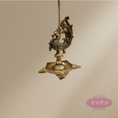 Brass Annam 5 Face Hanging Diya For Pooja