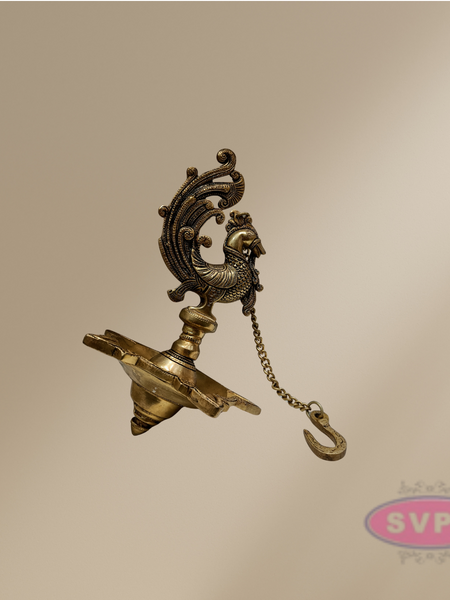 Brass Annam 5 Face Hanging Diya For Pooja