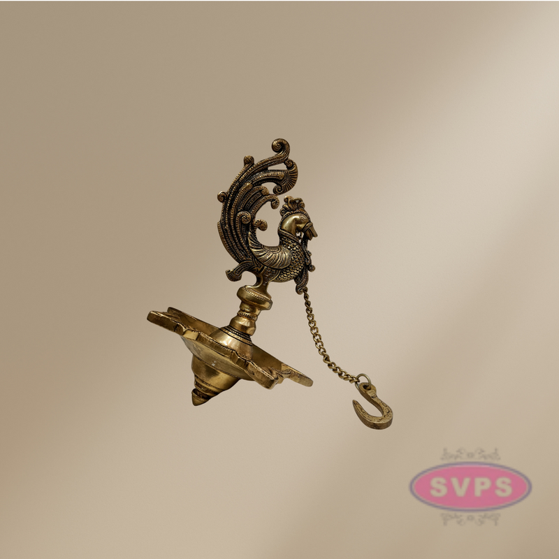 Brass Annam 5 Face Hanging Diya For Pooja