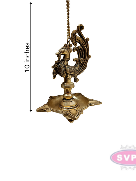 Brass Annam 5 Face Hanging Diya For Pooja