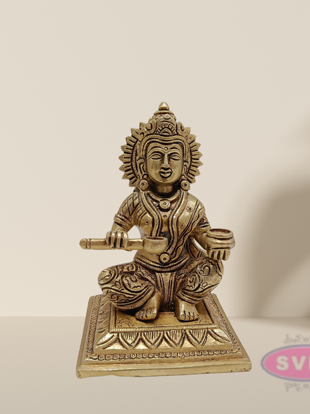 Brass Annapurani Devi Statue  6 Inches