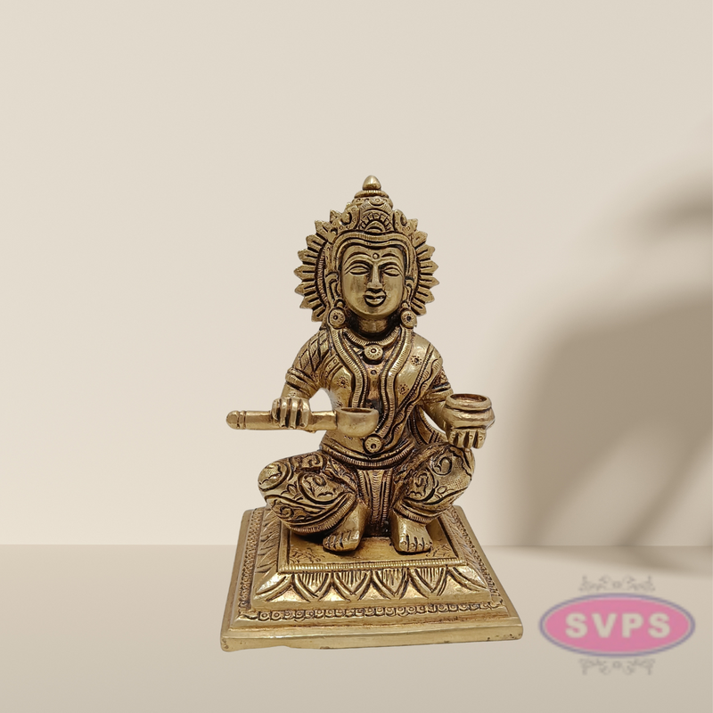 Brass Annapurani Devi Statue  6 Inches
