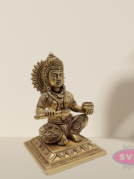 Brass Annapurani Devi Statue  6 Inches