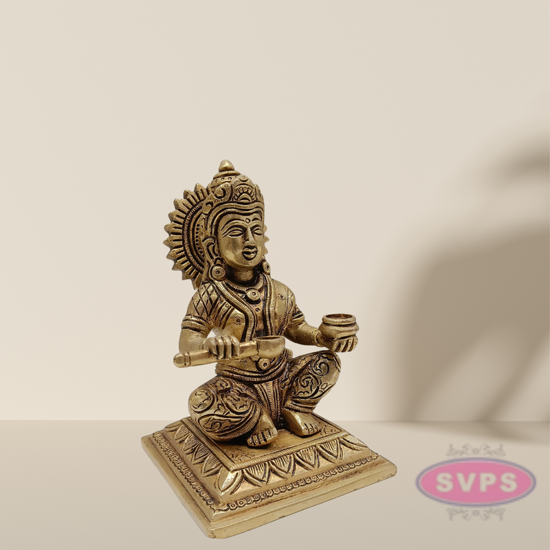 Brass Annapurani Devi Statue  6 Inches
