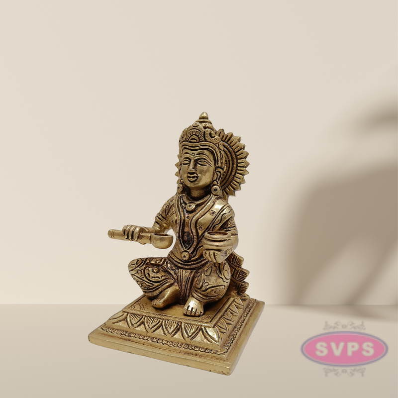 Brass Annapurani Devi Statue  6 Inches