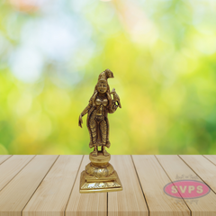 Brass Antique Andal Statue