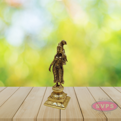 Brass Antique Andal Statue