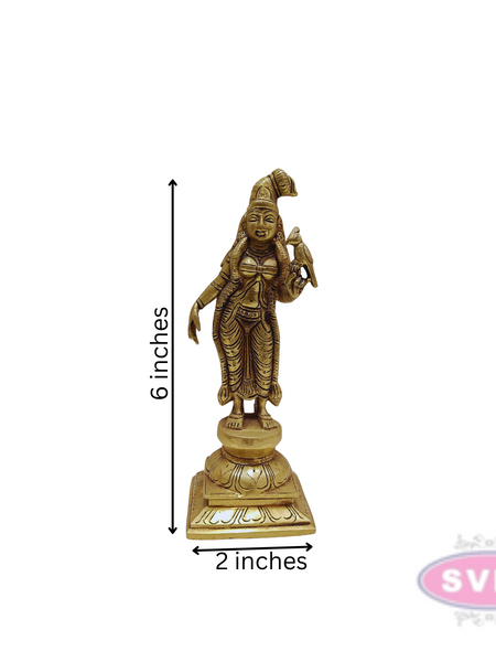 Brass Antique Andal Statue
