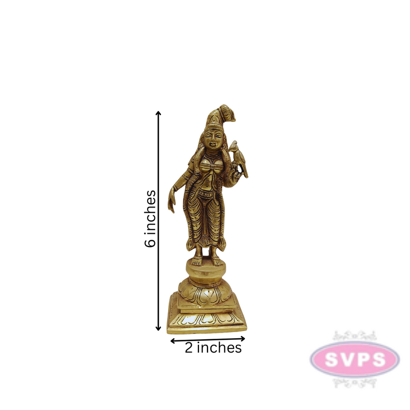Brass Antique Andal Statue