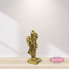 Brass Antique Dhanvanthri Murthi Idol / 3 Inches