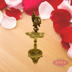 Brass Antique Finish 5 Wicks Annam Lamp