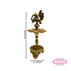 Brass Antique Finish 5 Wicks Annam Lamp