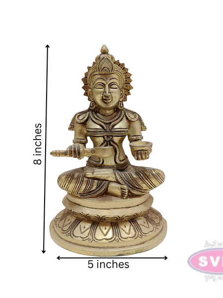 Brass Antique Finish Annapurani Statue