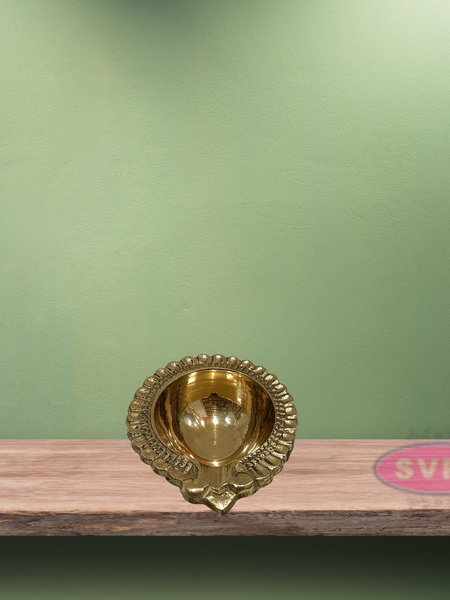 Brass Antique Kuber Diya Deepak Deepam For Daily Puja  Festive Time
