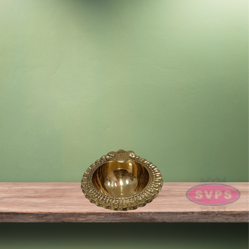 Brass Antique Kuber Diya Deepak Deepam For Daily Puja  Festive Time