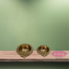 Brass Antique Kuber Diya Deepak Deepam For Daily Puja  Festive Time