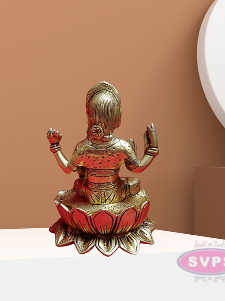 Brass Balambigai On Lotus Statue / 6.5 Inches