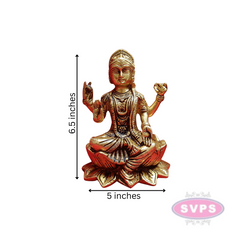 Brass Balambigai On Lotus Statue / 6.5 Inches