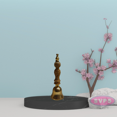 Brass Bell With Wooden Hand