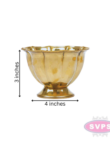 Brass Chandhan / Kumkum / Turmeric / Sandal / Haldi Bowl