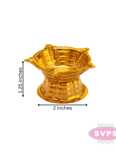 Brass Five Star Deepam / Vilakku / Diya For Pooja