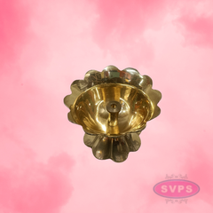 Brass Flower Akhand Jyothi Diya / Lamp
