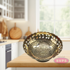 Brass Flower Bowl for Home / Office/Fruit Bowl for Kitchen