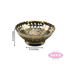 Brass Flower Bowl for Home / Office/Fruit Bowl for Kitchen