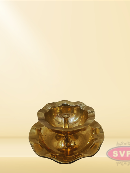 Brass Flower Model Diya