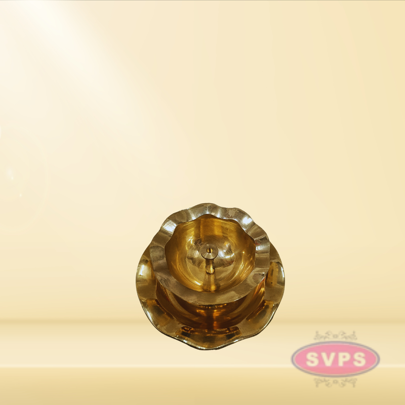 Brass Flower Model Diya