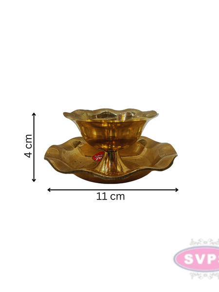 Brass Flower Model Diya