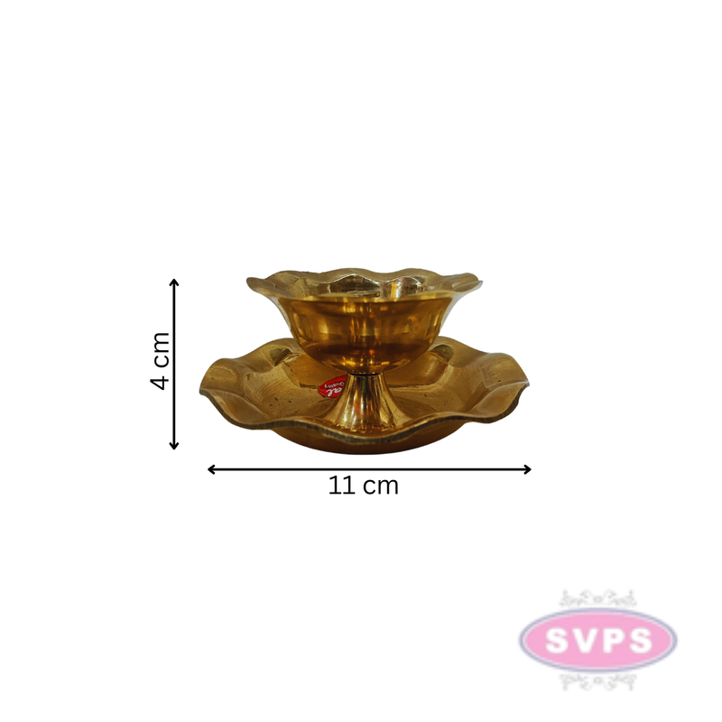 Brass Flower Model Diya