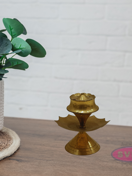 Brass Flower Shape Incense Stick Holder