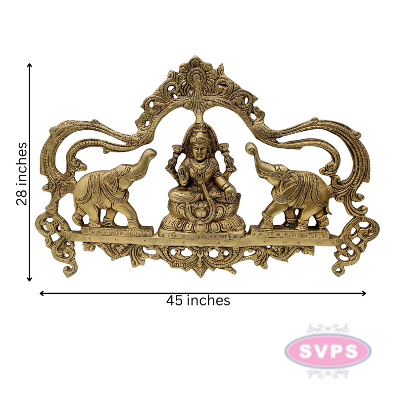 Brass Gajalakshmi Wall Hanging