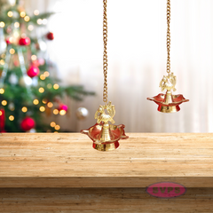 Brass Traditional 5 Face Peacock Hanging Lamp