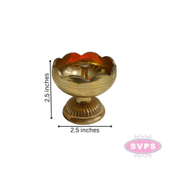 Brass Kamal / Lotus Nanda Deepam With Stand