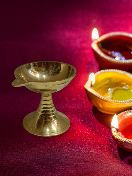 Brass Karthik Deepam With Stand