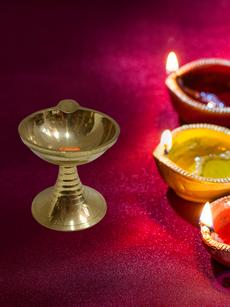 Brass Karthik Deepam With Stand