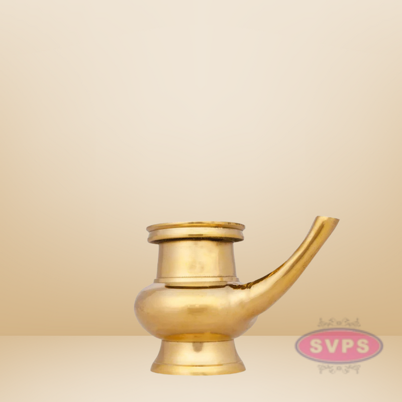 Brass Kerala Kindi / Gindi / Trinetra / Thirukaveri / Holy Water Vessel