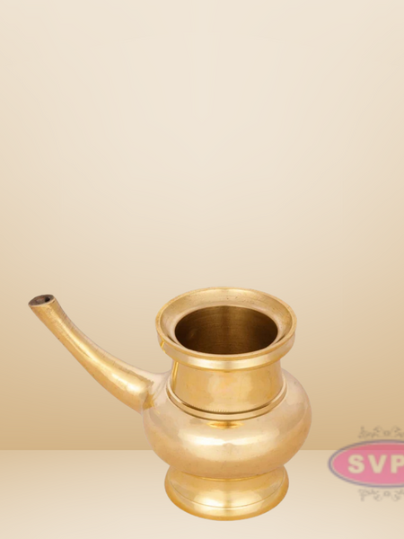 Brass Kerala Kindi / Gindi / Trinetra / Thirukaveri / Holy Water Vessel