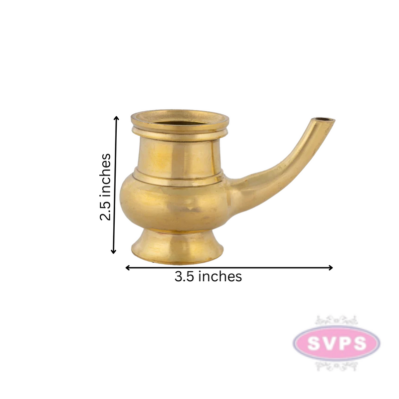 Brass Kerala Kindi / Gindi / Trinetra / Thirukaveri / Holy Water Vessel