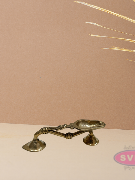 Brass Kodi Vilakku Aarati Stand Karpoora Stand