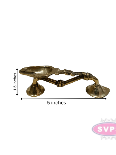 Brass Kodi Vilakku Aarati Stand Karpoora Stand