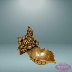 Brass Kubera Diya For Good Wealth And Auspiciousness