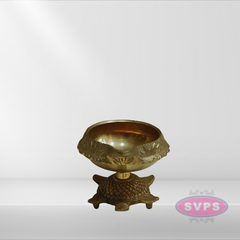 Brass Kubera Diya On Tortoise