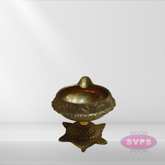 Brass Kubera Diya On Tortoise