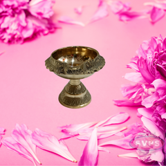 Brass Kubera Lamp With Stand / Oil Lamp